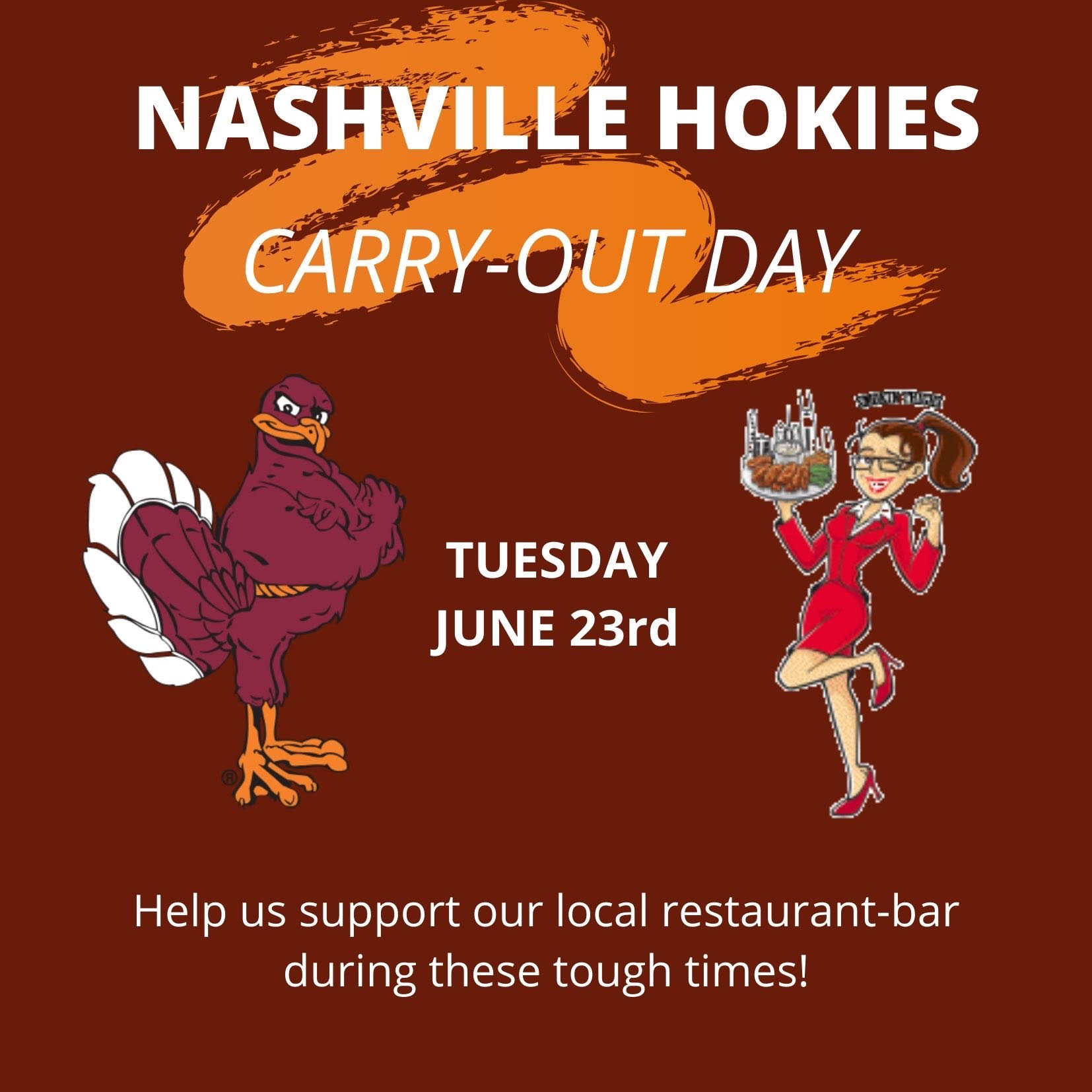 Nashville Hokies Carry-Out Day