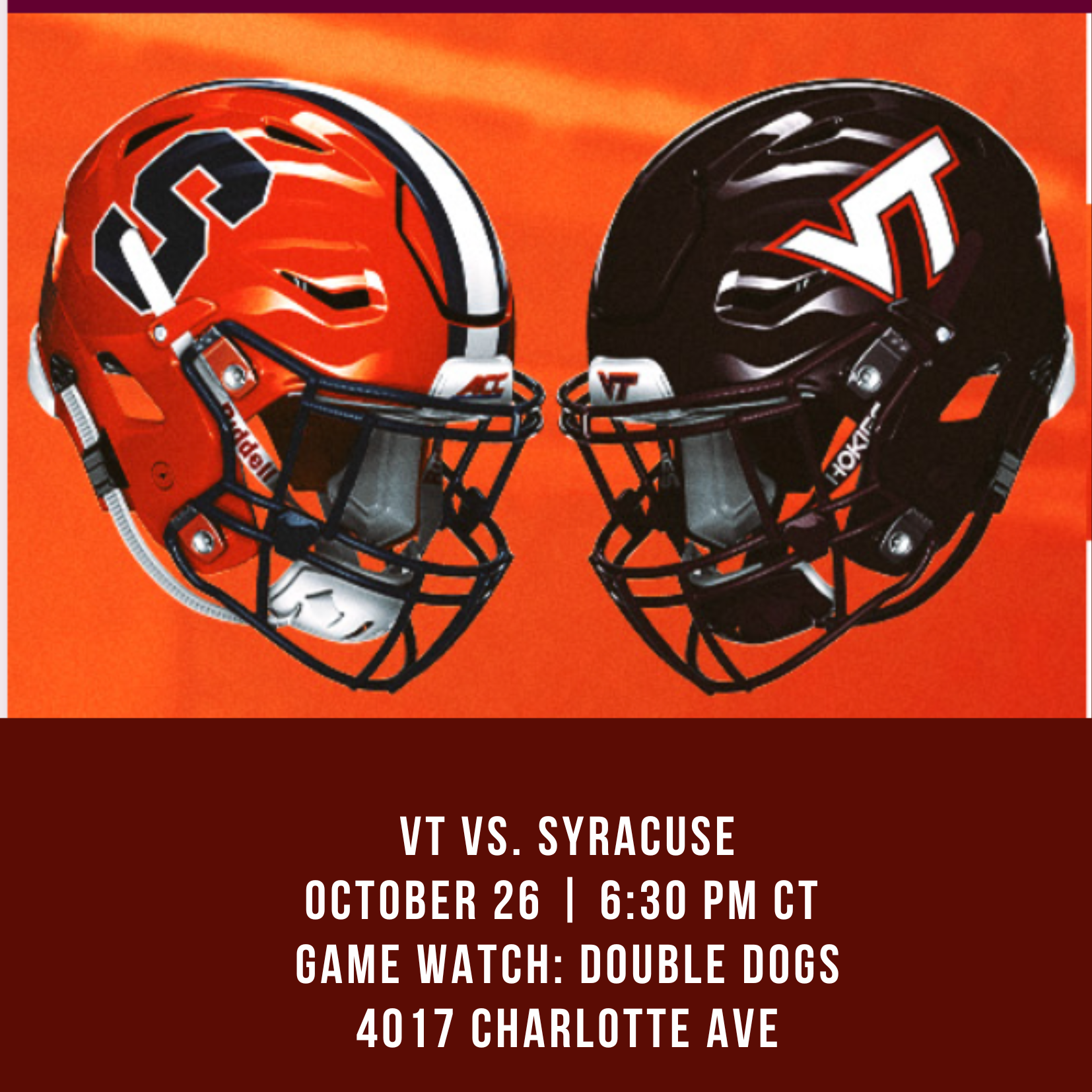 VT vs Syracuse Game Watching